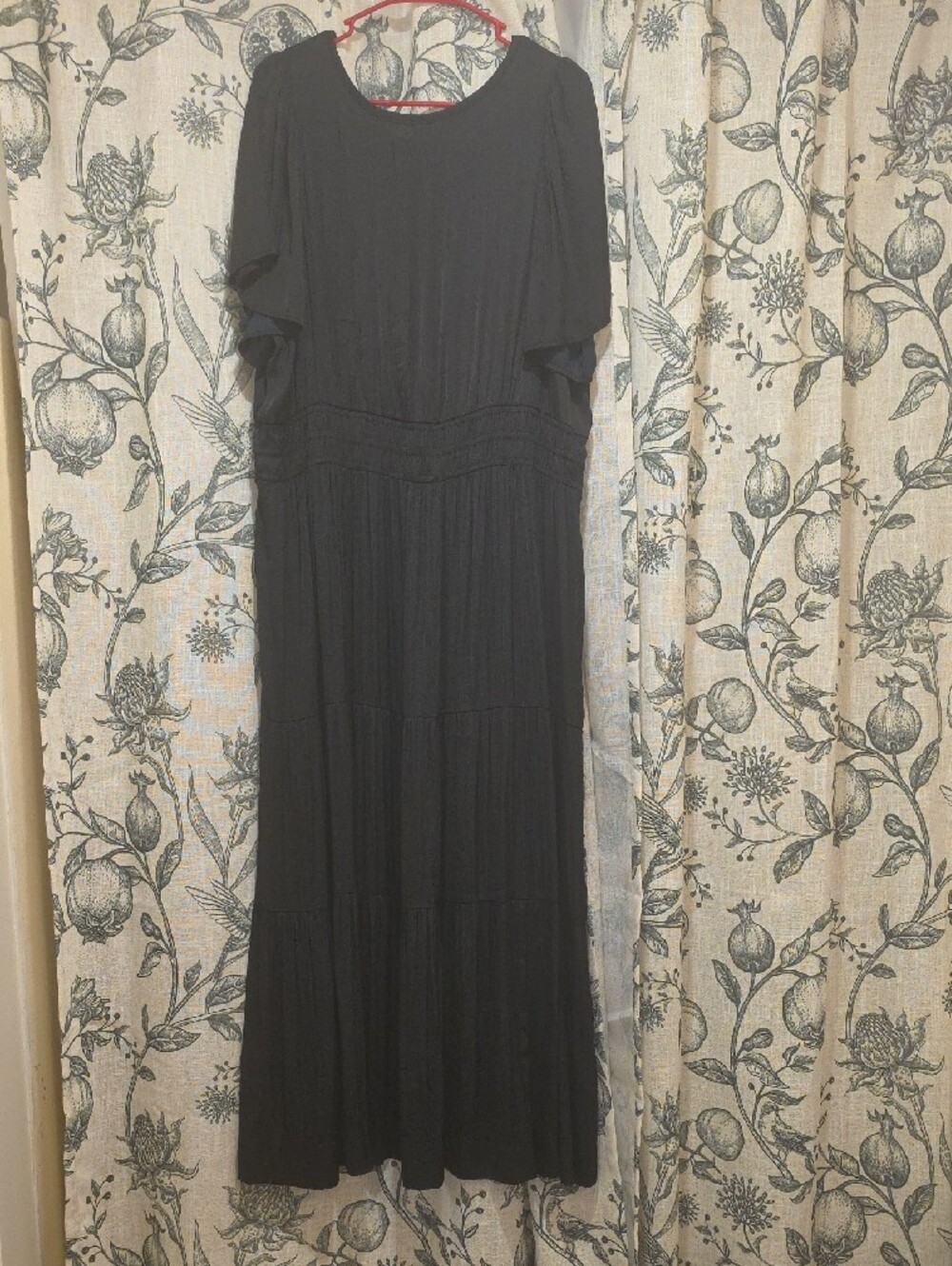 2x Anthropologie Black Somerset Silky Maxi Dress - Picture 4 of 4